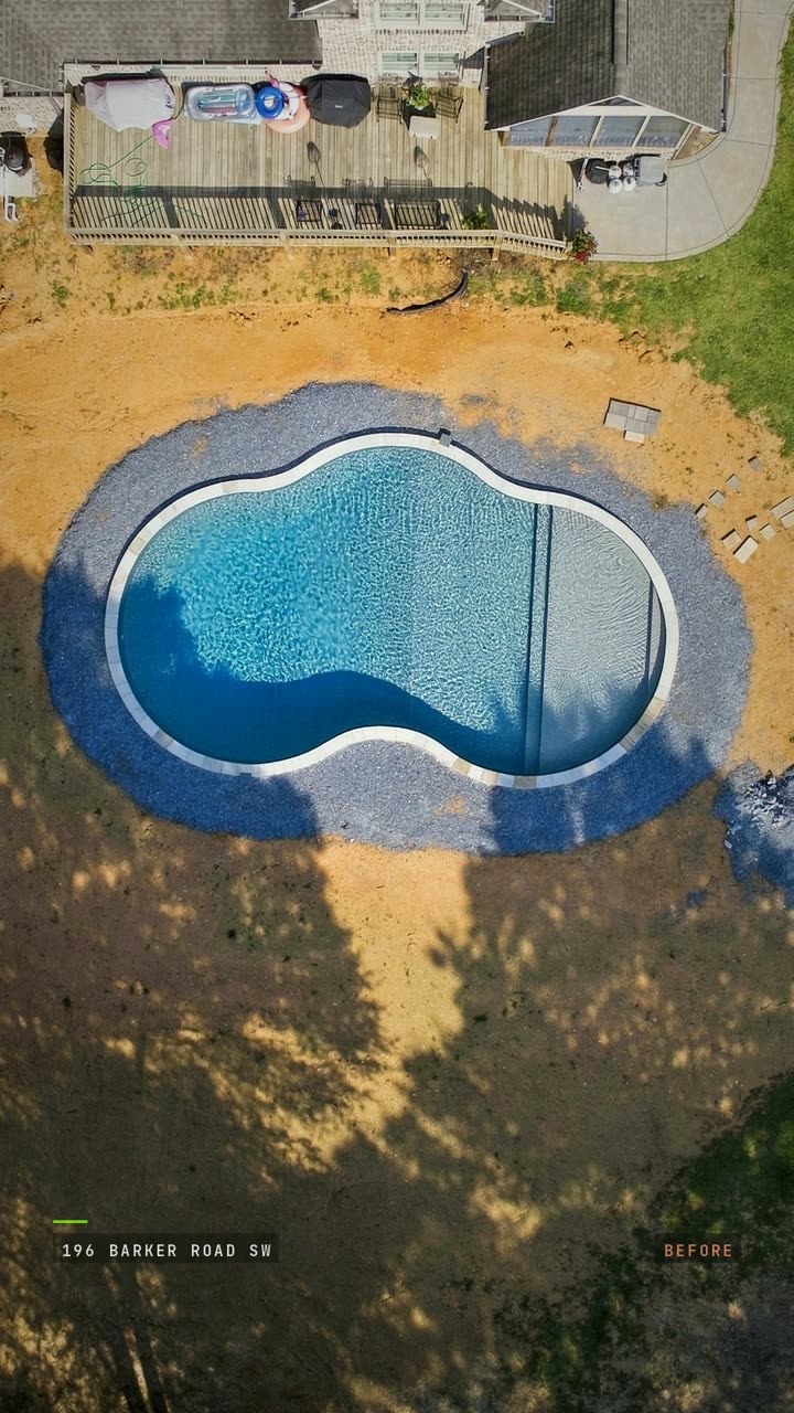 Frame from the BDS brand film Top Down, an overhead view of a finished job