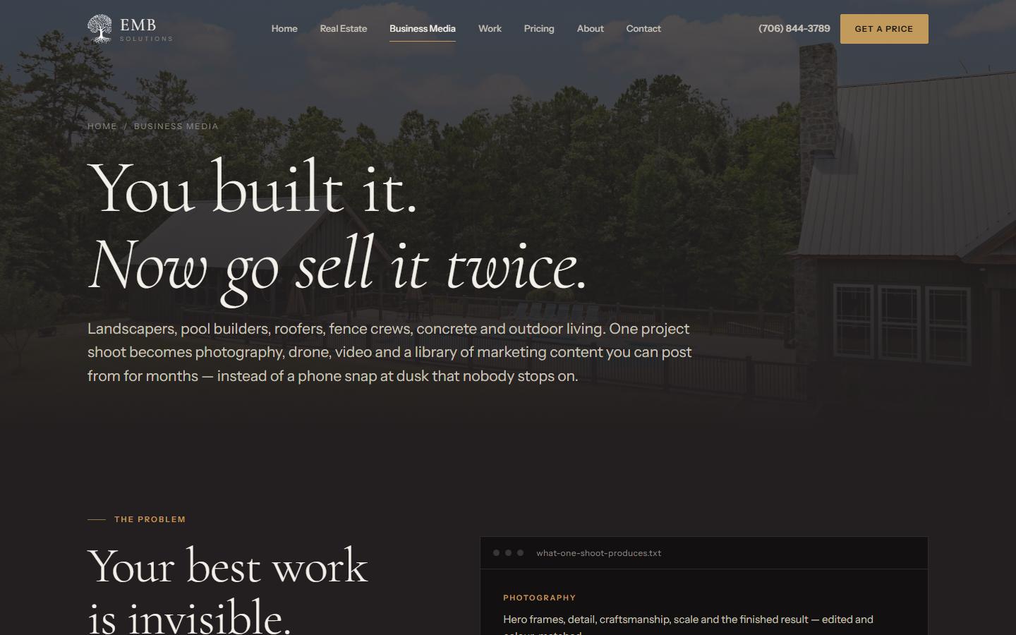 EMB Solutions business media services page