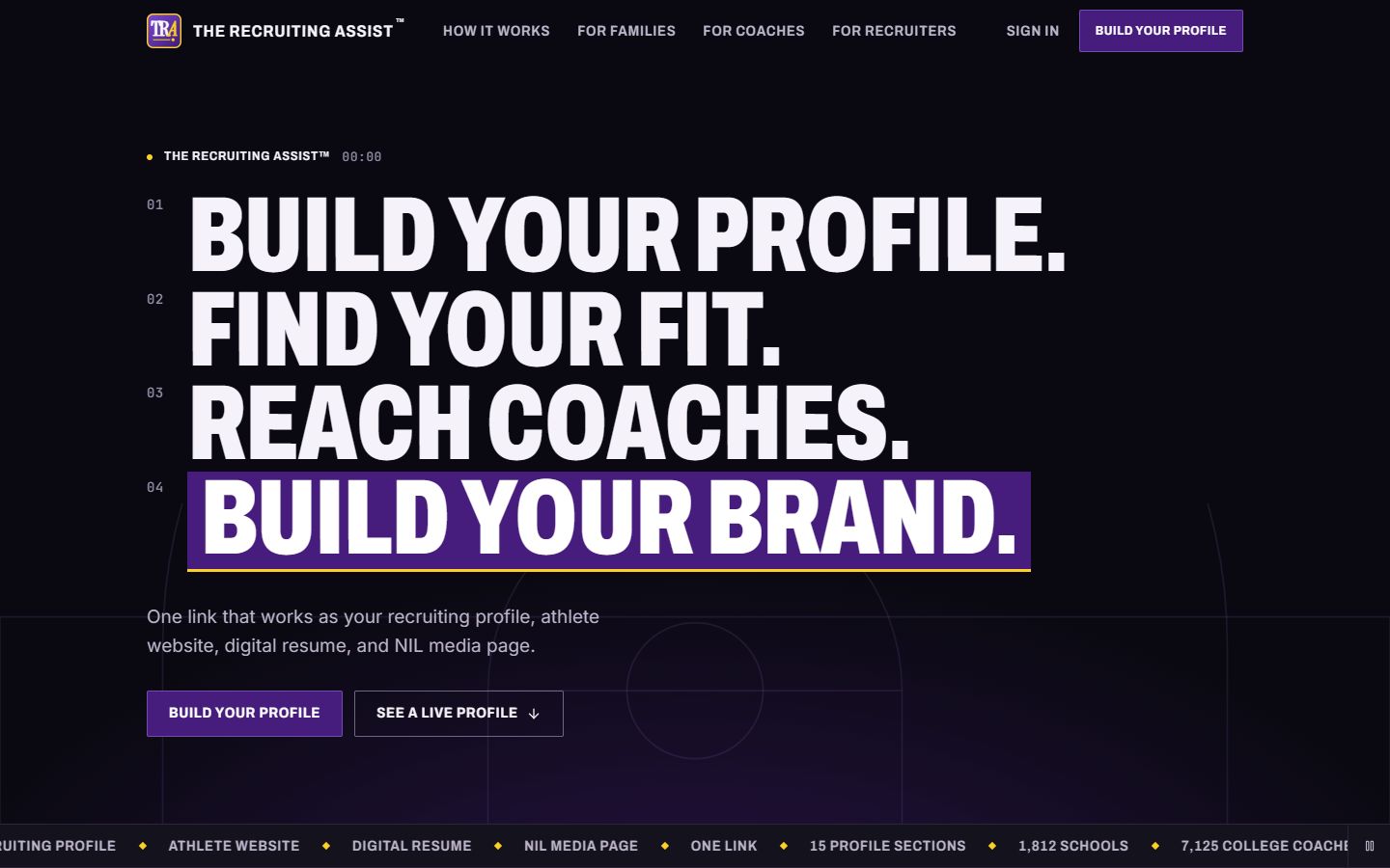 The Recruiting Assist athlete recruiting and NIL platform